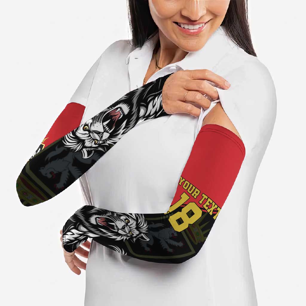 Custom Aosta Valley Arm Sleeves Lion Sporty Style - Wonder Print Shop