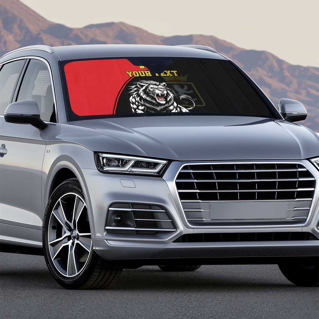 Custom Aosta Valley Auto Sun Shade Lion Sporty Style - Wonder Print Shop