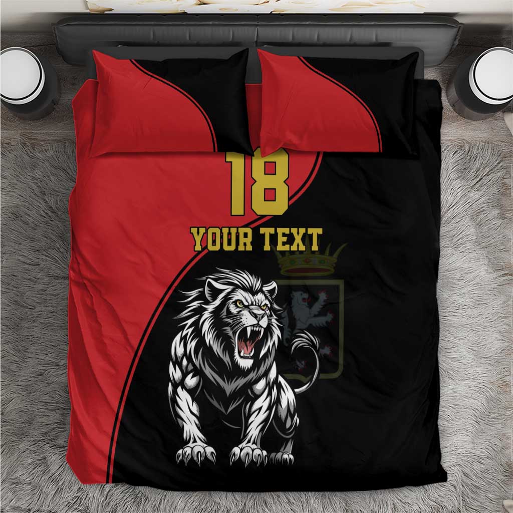 Custom Aosta Valley Bedding Set Lion Sporty Style - Wonder Print Shop