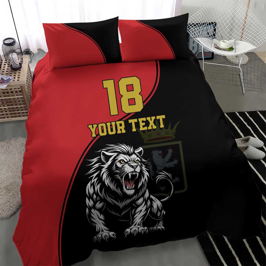 Custom Aosta Valley Bedding Set Lion Sporty Style - Wonder Print Shop