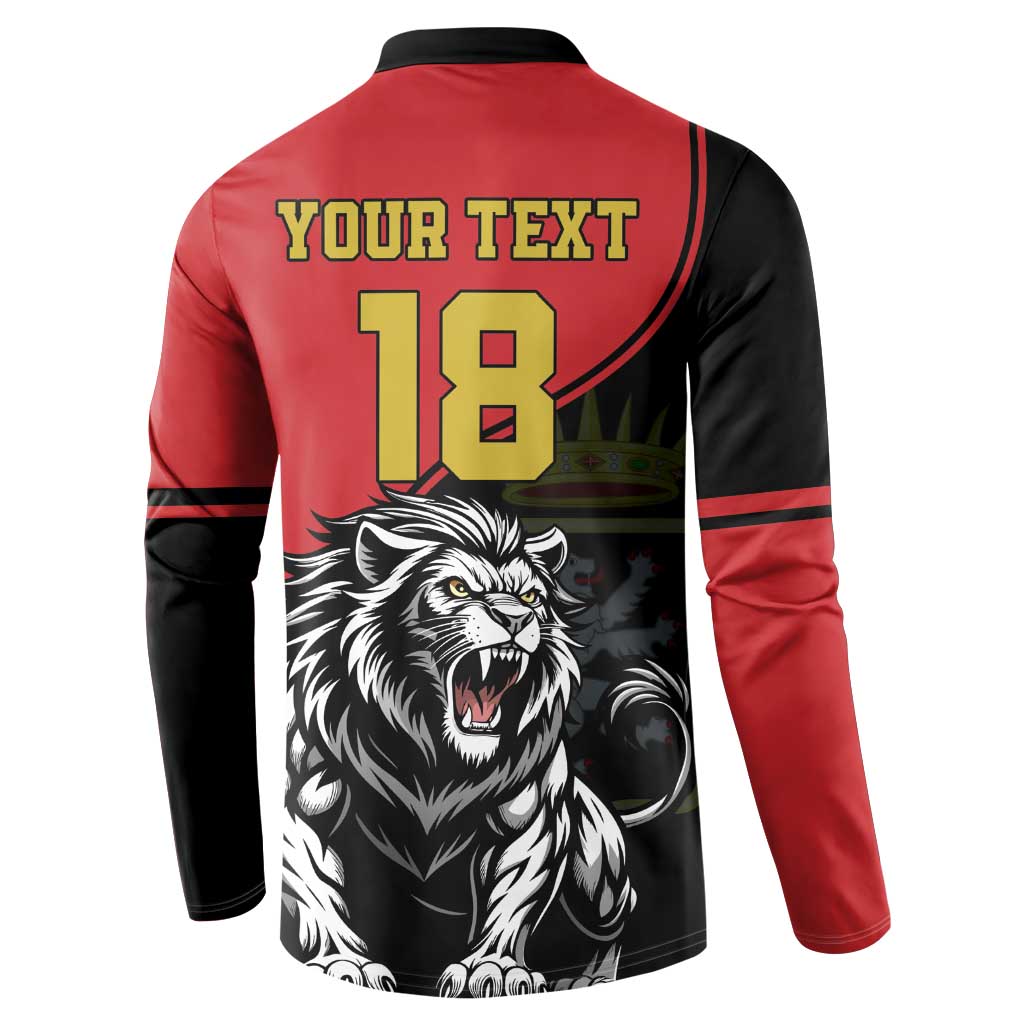 Custom Aosta Valley Button Sweatshirt Lion Sporty Style - Wonder Print Shop
