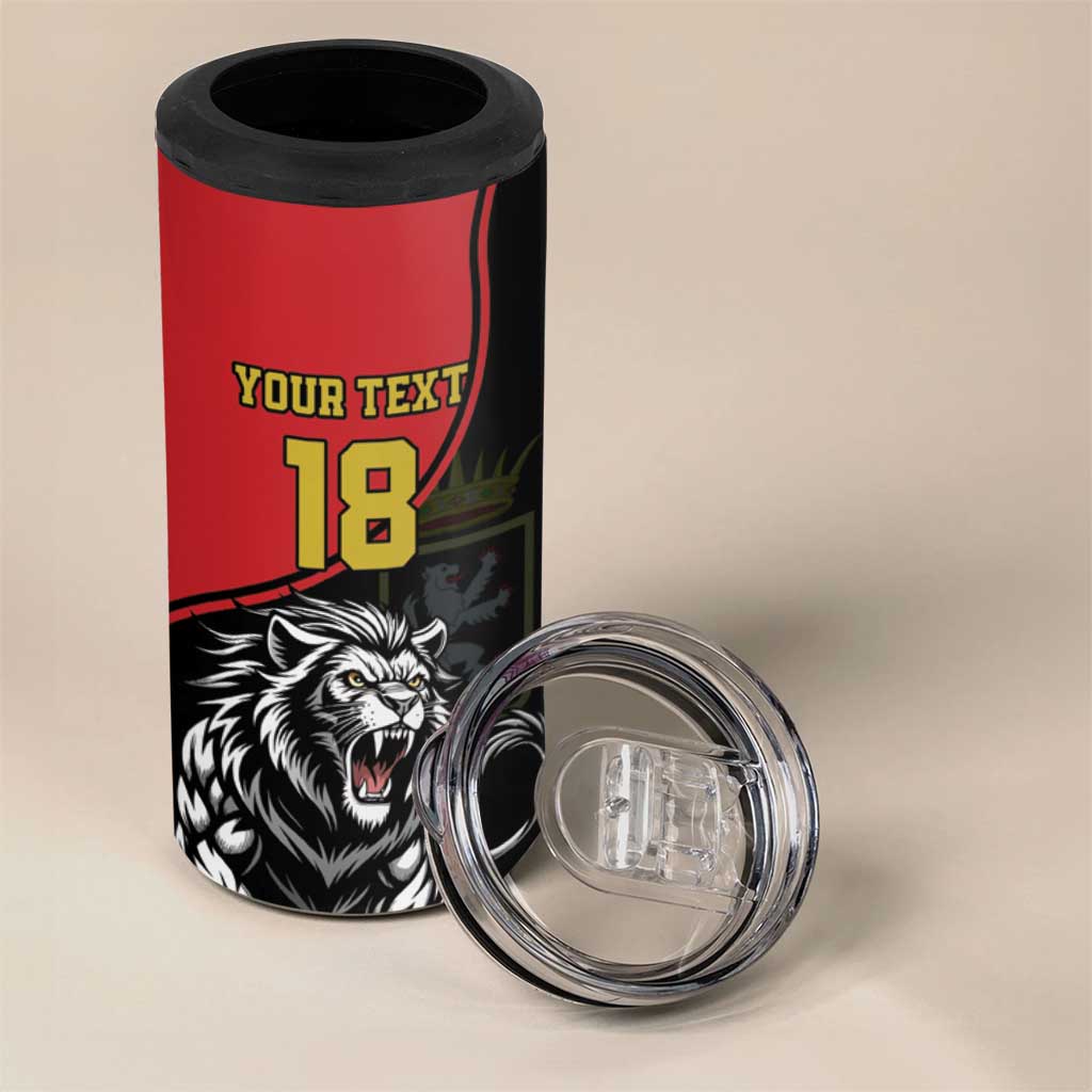 Custom Aosta Valley 4 in 1 Can Cooler Tumbler Lion Sporty Style - Wonder Print Shop