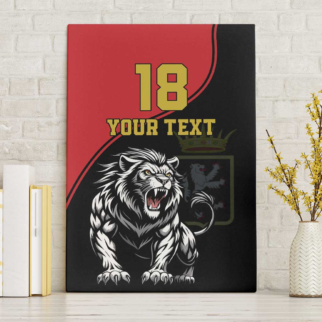 Custom Aosta Valley Canvas Wall Art Lion Sporty Style - Wonder Print Shop