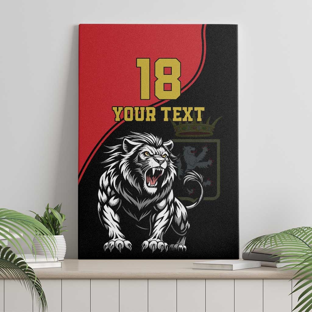 Custom Aosta Valley Canvas Wall Art Lion Sporty Style - Wonder Print Shop