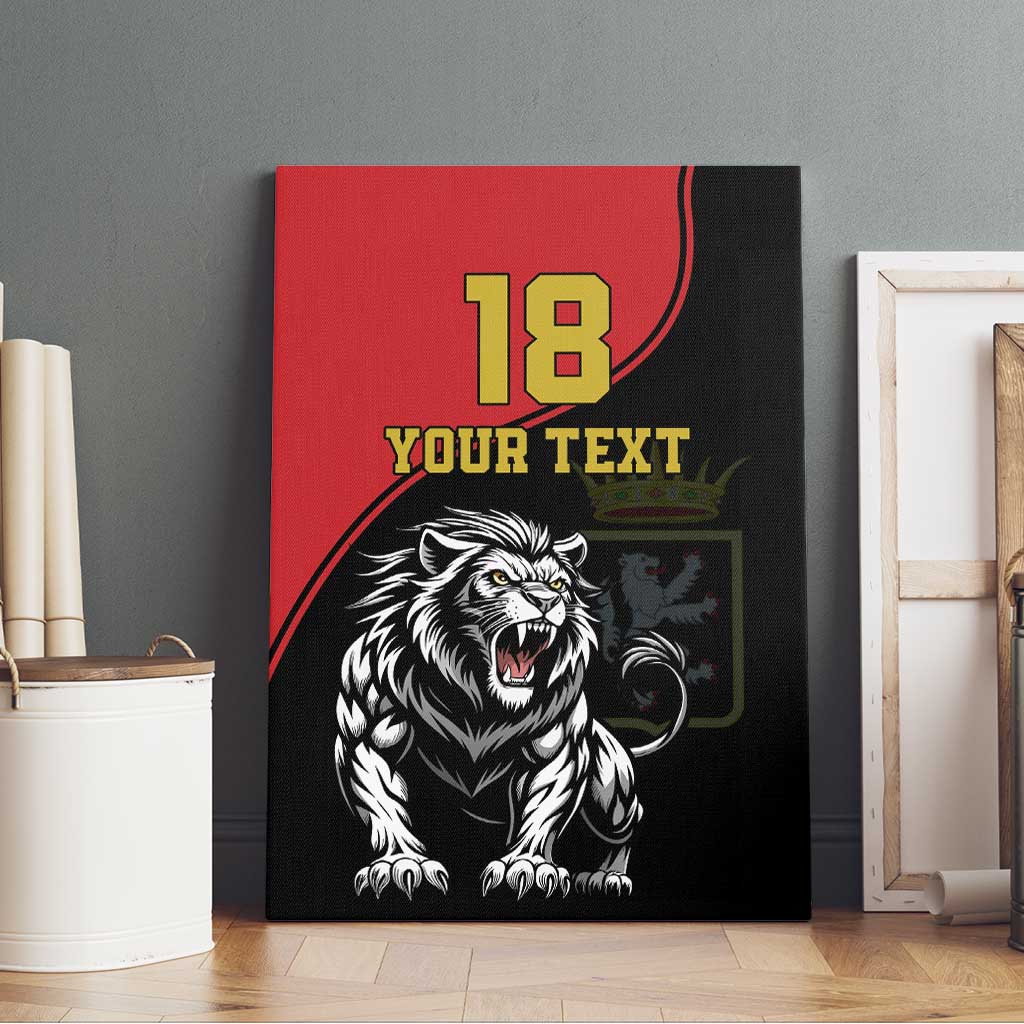 Custom Aosta Valley Canvas Wall Art Lion Sporty Style - Wonder Print Shop