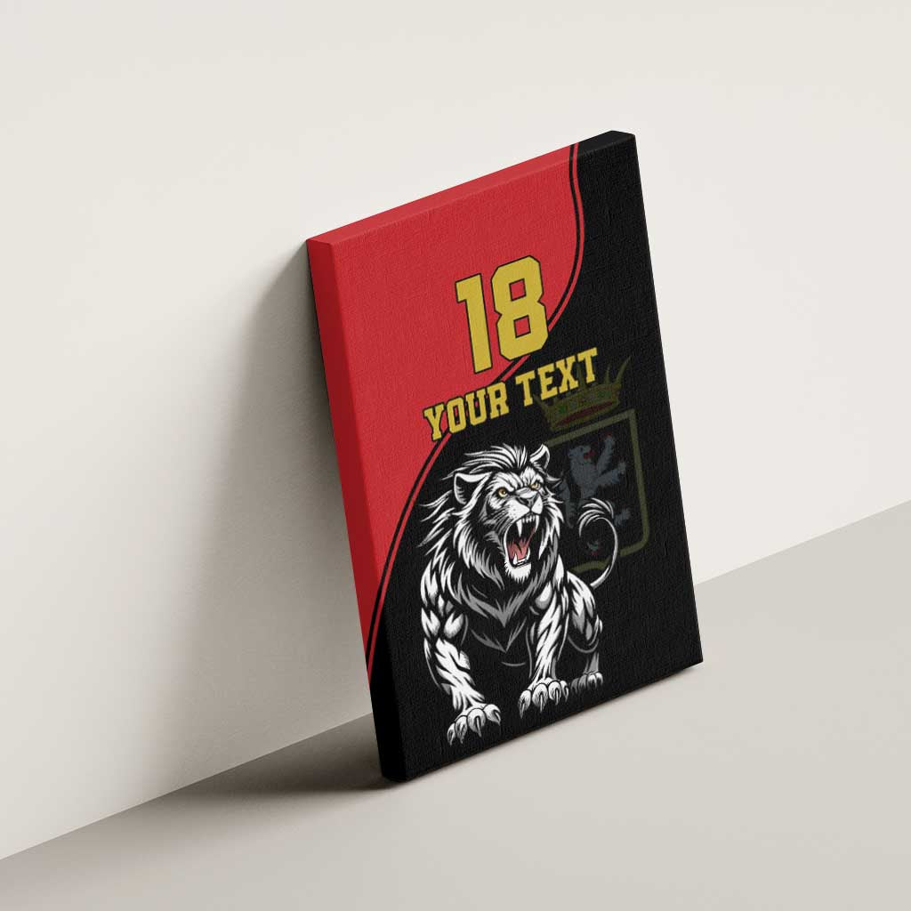 Custom Aosta Valley Canvas Wall Art Lion Sporty Style - Wonder Print Shop