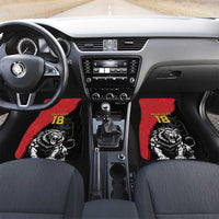 Custom Aosta Valley Car Mats Lion Sporty Style - Wonder Print Shop