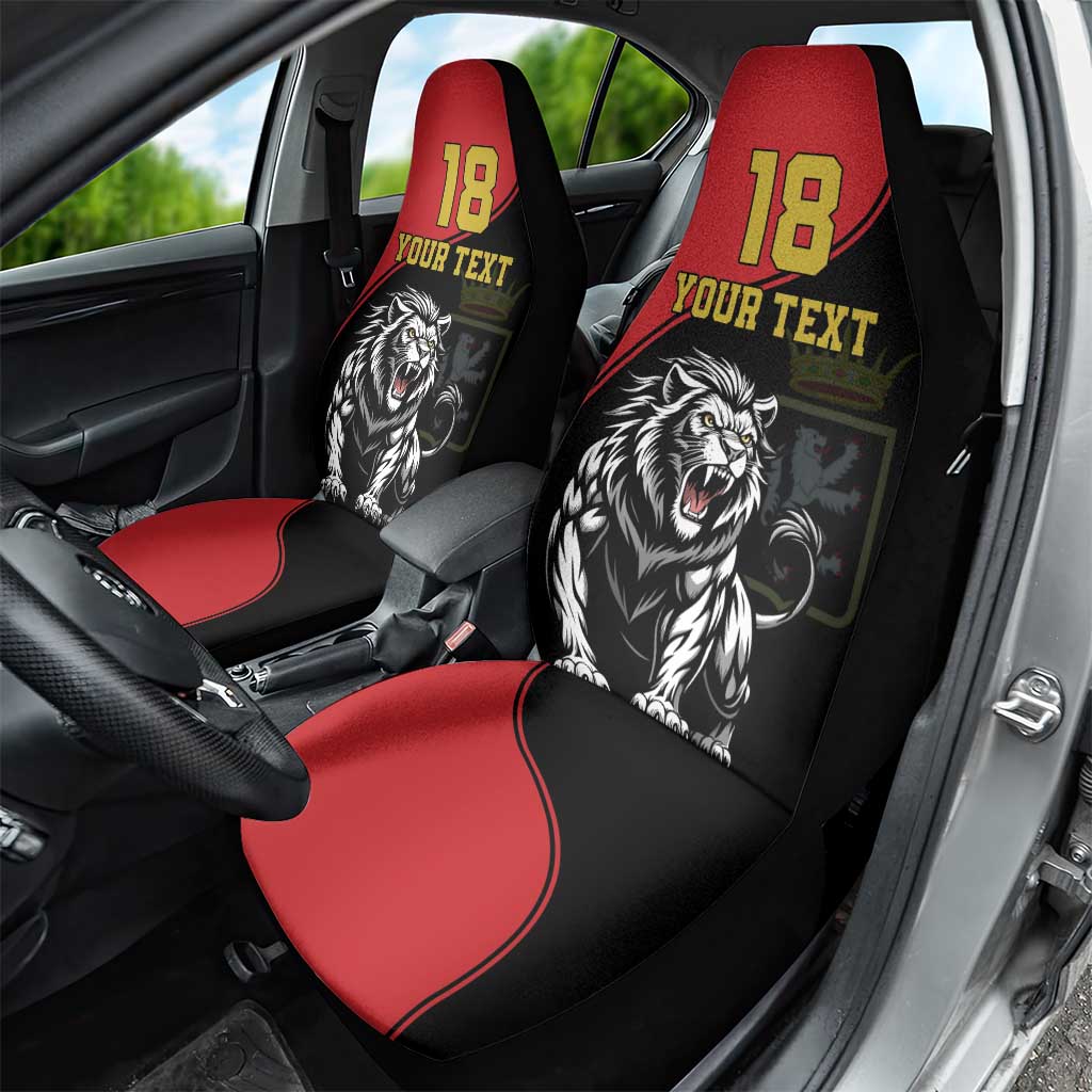 Custom Aosta Valley Car Seat Cover Lion Sporty Style - Wonder Print Shop