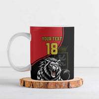 Custom Aosta Valley Ceramic Mug Lion Sporty Style - Wonder Print Shop