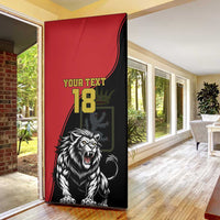 Custom Aosta Valley Door Cover Lion Sporty Style - Wonder Print Shop