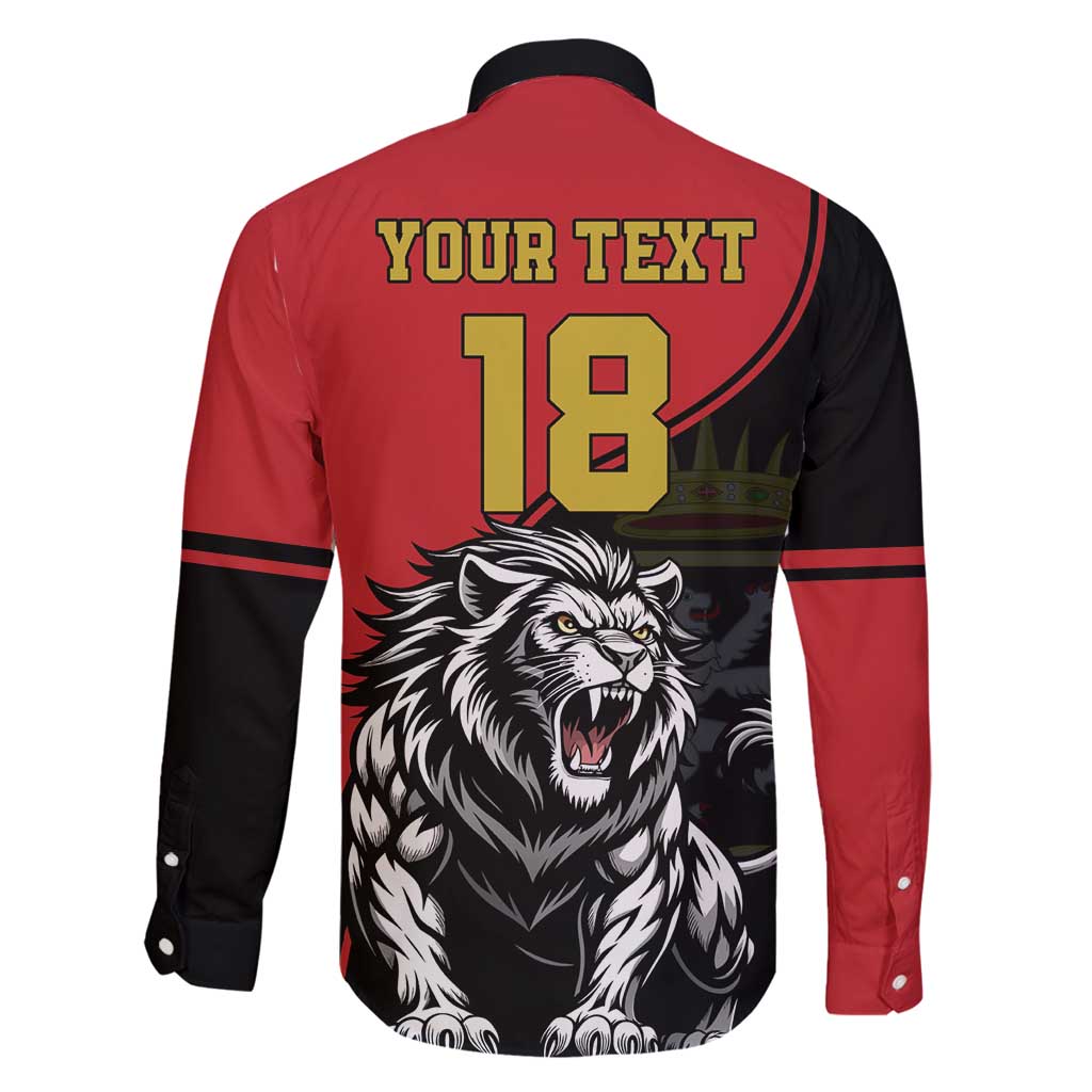 Custom Aosta Valley Family Matching Long Sleeve Bodycon Dress and Hawaiian Shirt Lion Sporty Style - Wonder Print Shop