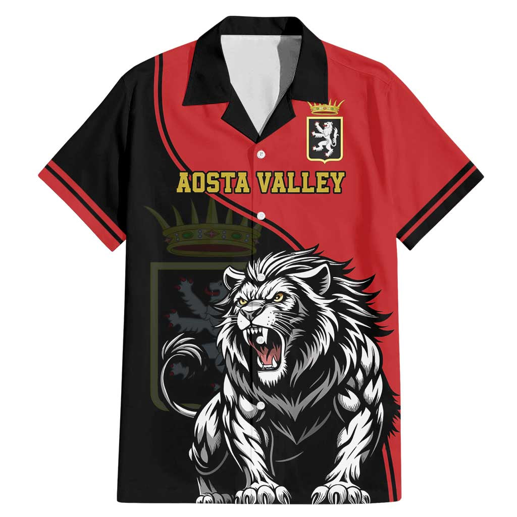 Custom Aosta Valley Family Matching Mermaid Dress and Hawaiian Shirt Lion Sporty Style - Wonder Print Shop