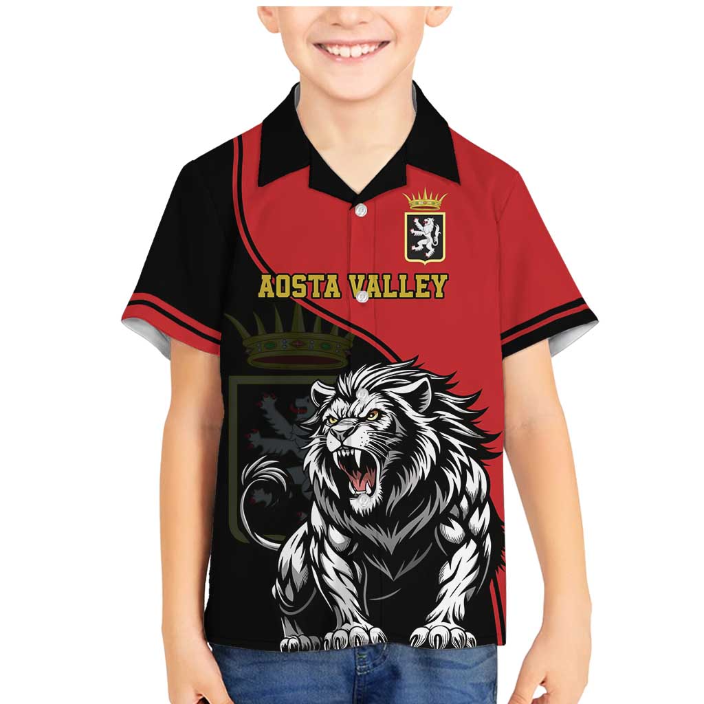 Custom Aosta Valley Family Matching Mermaid Dress and Hawaiian Shirt Lion Sporty Style - Wonder Print Shop