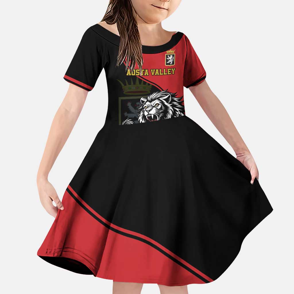 Custom Aosta Valley Family Matching Puletasi and Hawaiian Shirt Lion Sporty Style - Wonder Print Shop