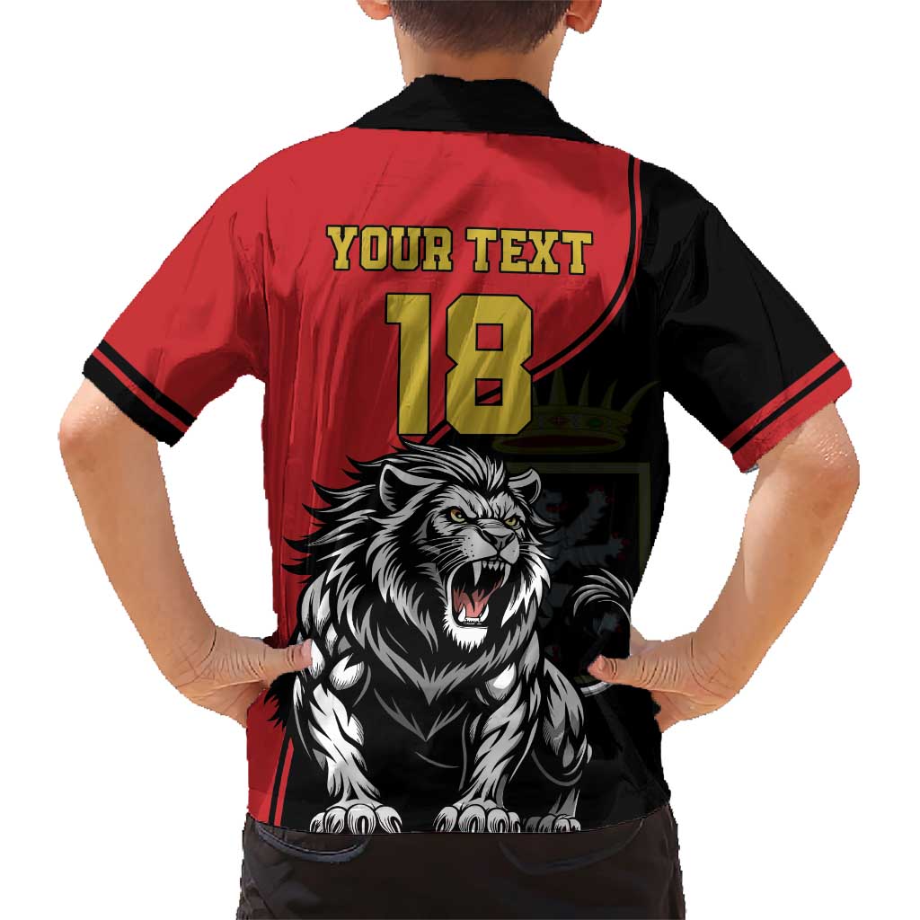 Custom Aosta Valley Family Matching Short Sleeve Bodycon Dress and Hawaiian Shirt Lion Sporty Style - Wonder Print Shop