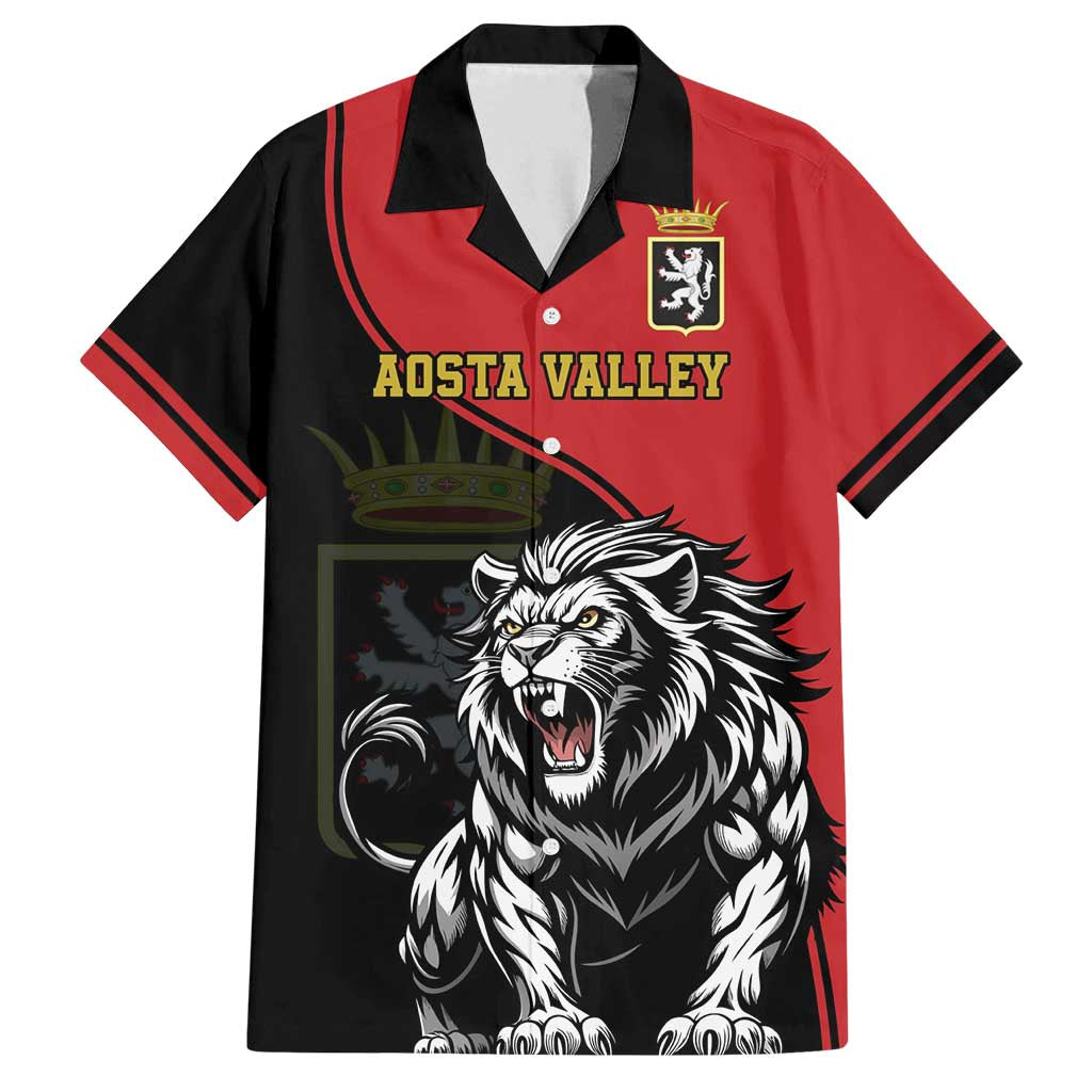 Custom Aosta Valley Family Matching Summer Maxi Dress and Hawaiian Shirt Lion Sporty Style - Wonder Print Shop