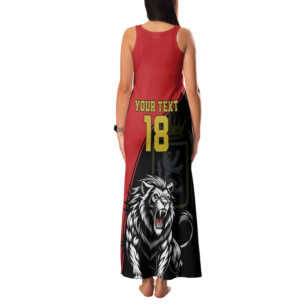 Custom Aosta Valley Family Matching Tank Maxi Dress and Hawaiian Shirt Lion Sporty Style - Wonder Print Shop