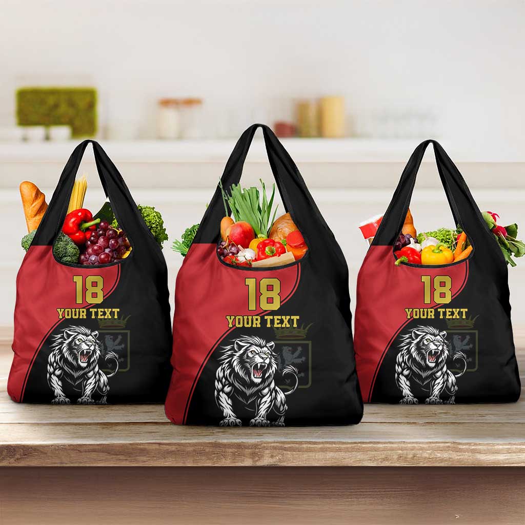 Custom Aosta Valley Grocery Bag Lion Sporty Style - Wonder Print Shop