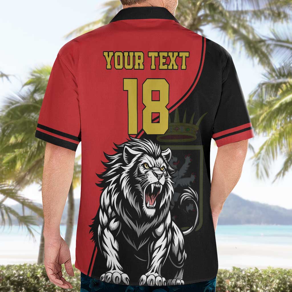 Custom Aosta Valley Hawaiian Shirt Lion Sporty Style - Wonder Print Shop