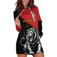 Custom Aosta Valley Hoodie Dress Lion Sporty Style - Wonder Print Shop