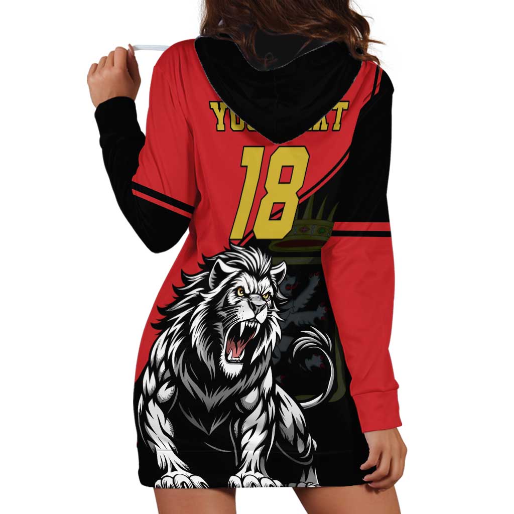 Custom Aosta Valley Hoodie Dress Lion Sporty Style - Wonder Print Shop
