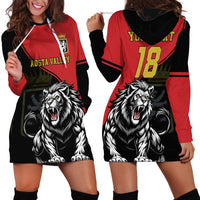Custom Aosta Valley Hoodie Dress Lion Sporty Style - Wonder Print Shop