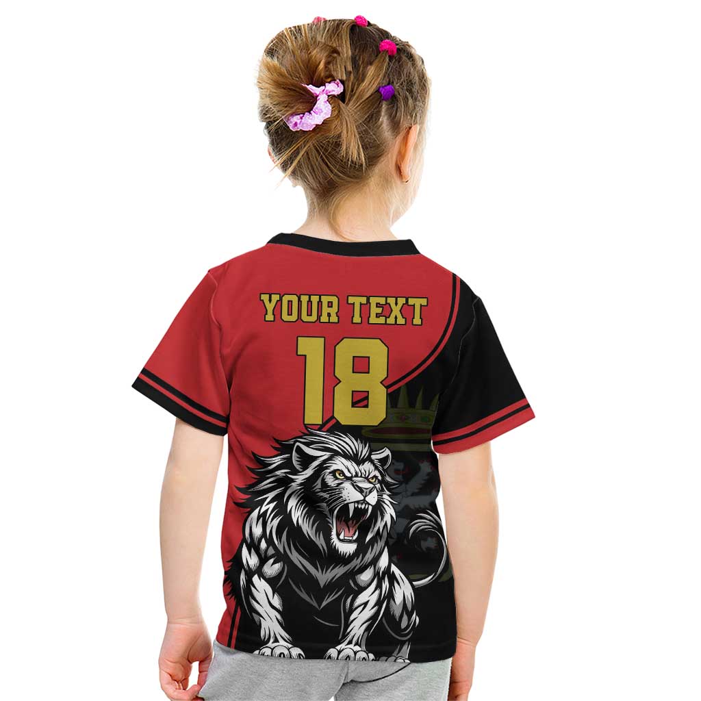 Custom Aosta Valley Kid T Shirt Lion Sporty Style - Wonder Print Shop