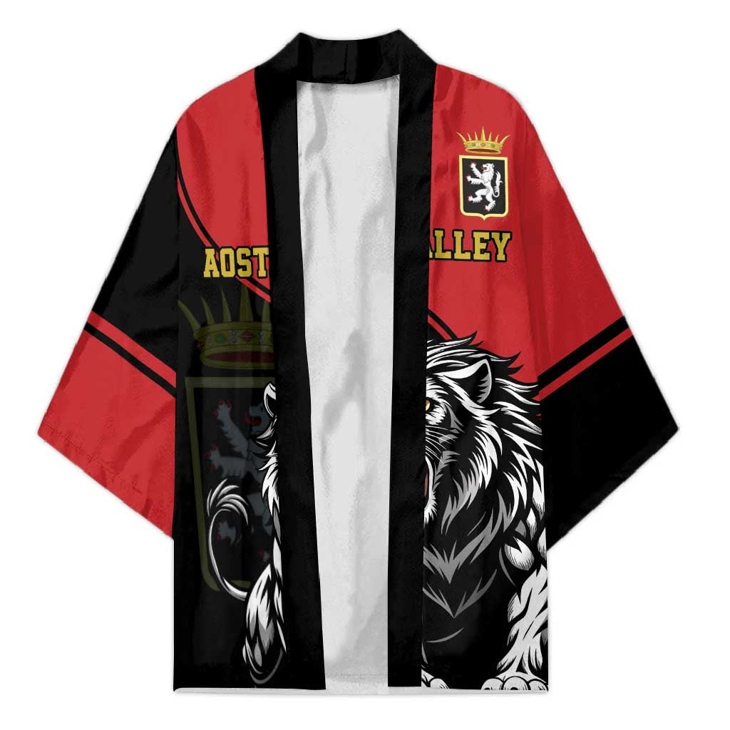 Custom Aosta Valley Kimono Lion Sporty Style - Wonder Print Shop