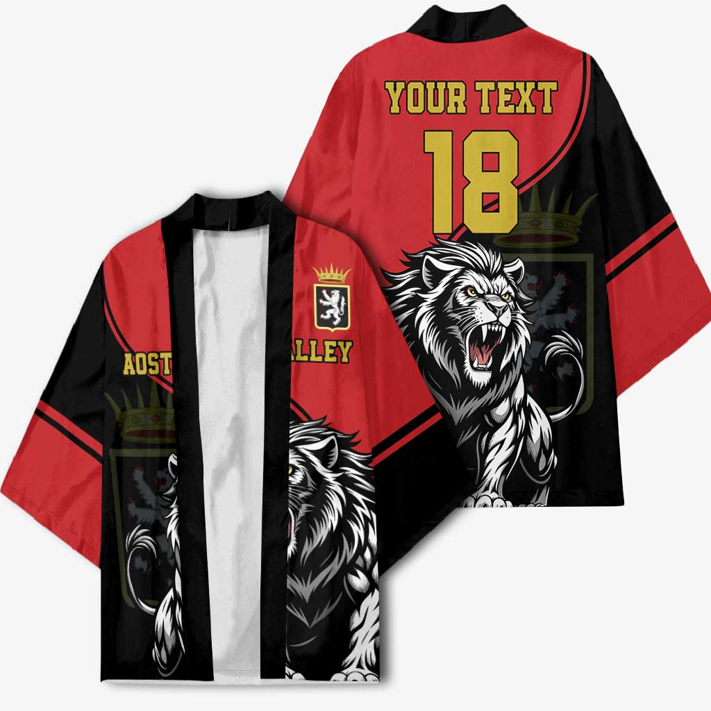 Custom Aosta Valley Kimono Lion Sporty Style - Wonder Print Shop