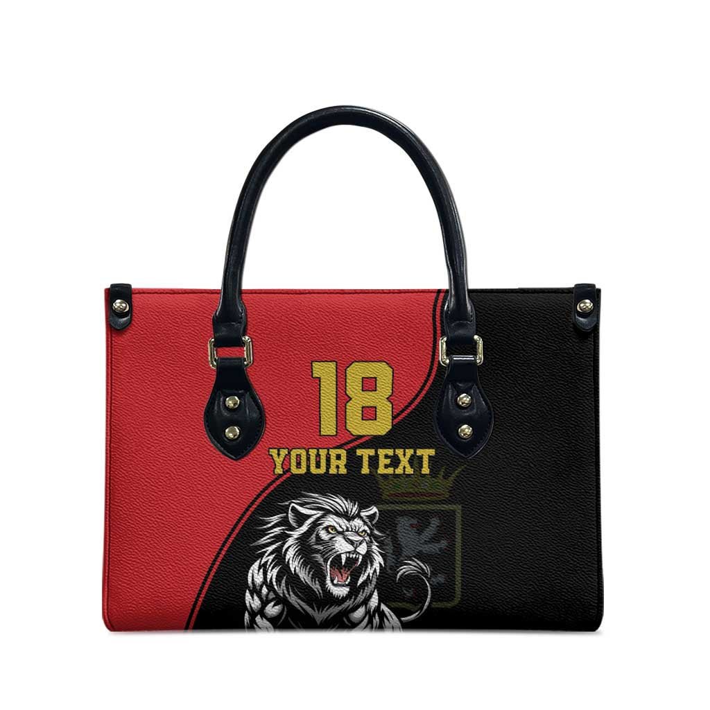 Custom Aosta Valley Leather Bag Lion Sporty Style - Wonder Print Shop