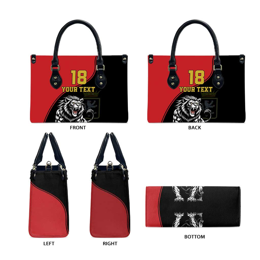 Custom Aosta Valley Leather Bag Lion Sporty Style - Wonder Print Shop