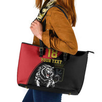 Custom Aosta Valley Leather Tote Bag Lion Sporty Style - Wonder Print Shop