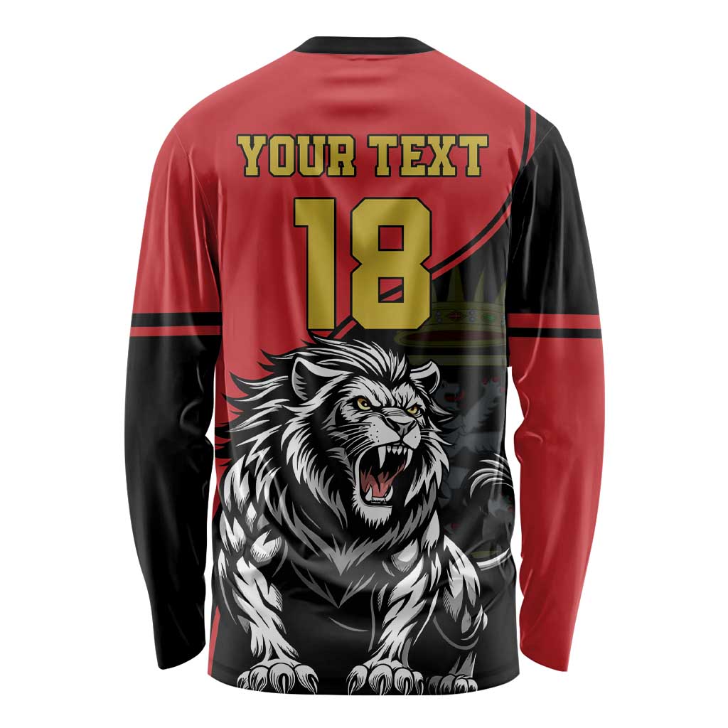 Custom Aosta Valley Long Sleeve Shirt Lion Sporty Style - Wonder Print Shop