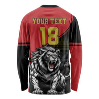 Custom Aosta Valley Long Sleeve Shirt Lion Sporty Style - Wonder Print Shop