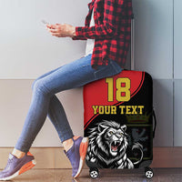Custom Aosta Valley Luggage Cover Lion Sporty Style - Wonder Print Shop