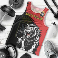 Custom Aosta Valley Men Tank Top Lion Sporty Style - Wonder Print Shop