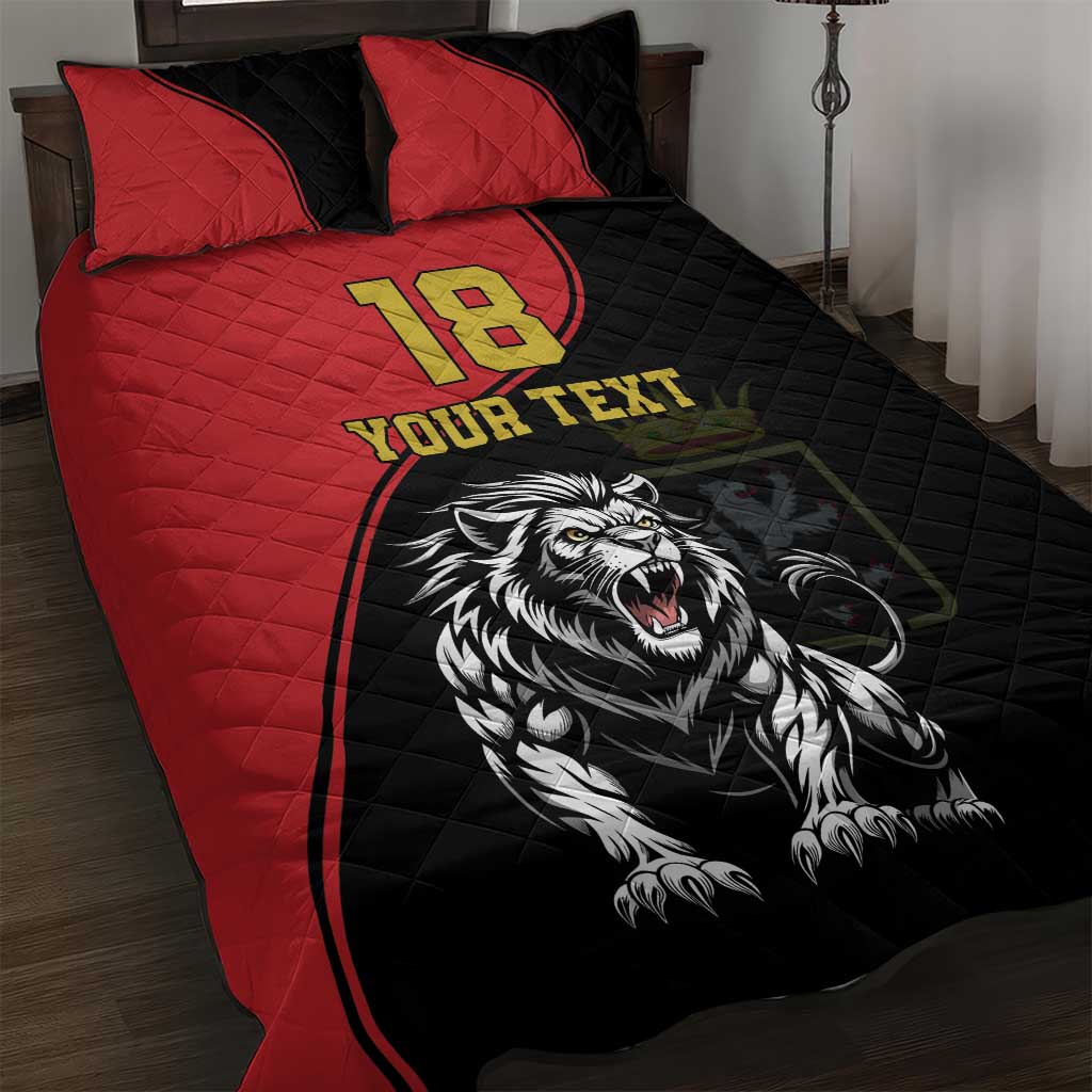 Custom Aosta Valley Quilt Bed Set Lion Sporty Style - Wonder Print Shop