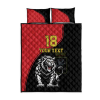 Custom Aosta Valley Quilt Bed Set Lion Sporty Style - Wonder Print Shop