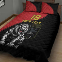 Custom Aosta Valley Quilt Bed Set Lion Sporty Style - Wonder Print Shop