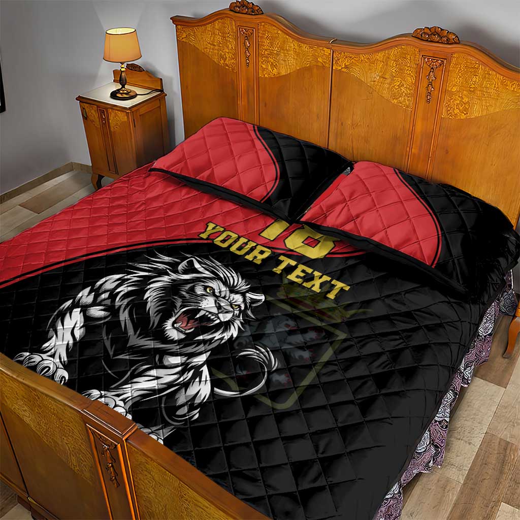 Custom Aosta Valley Quilt Bed Set Lion Sporty Style - Wonder Print Shop