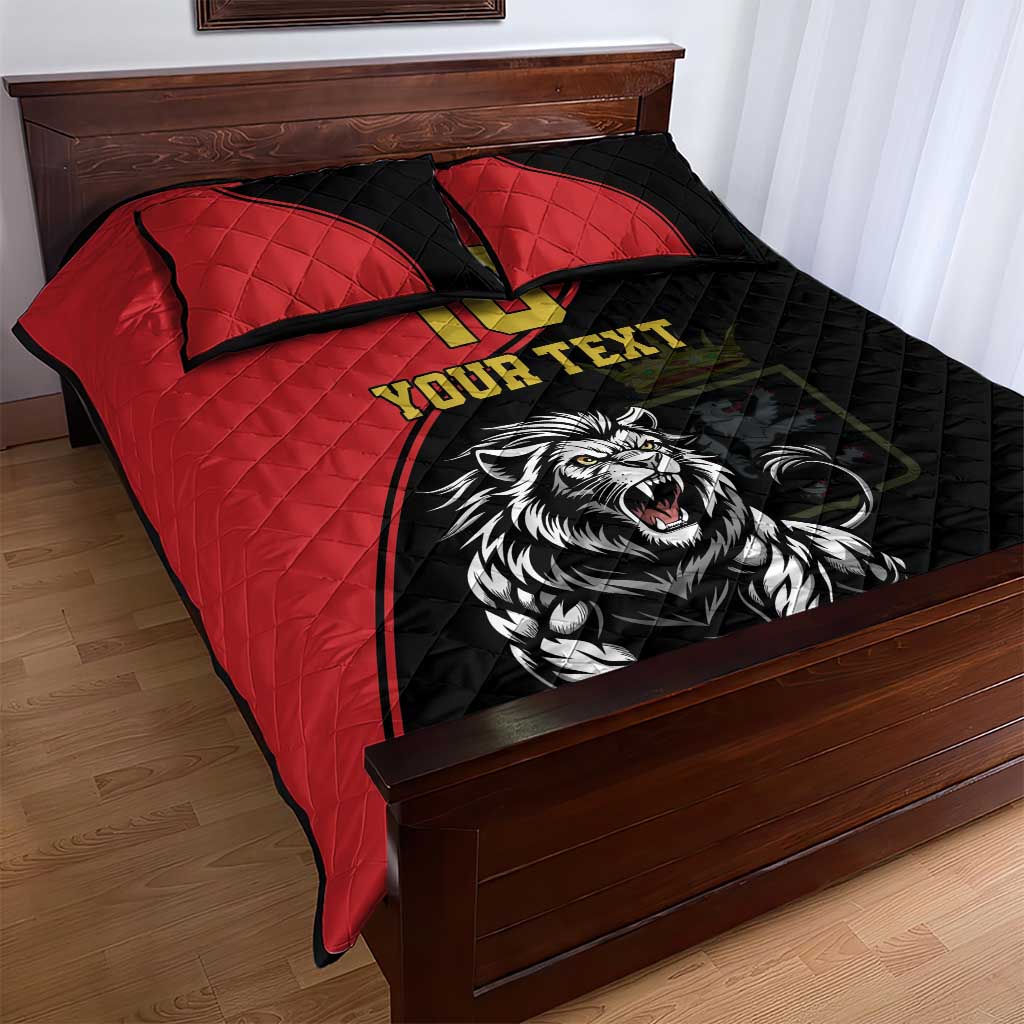 Custom Aosta Valley Quilt Bed Set Lion Sporty Style - Wonder Print Shop