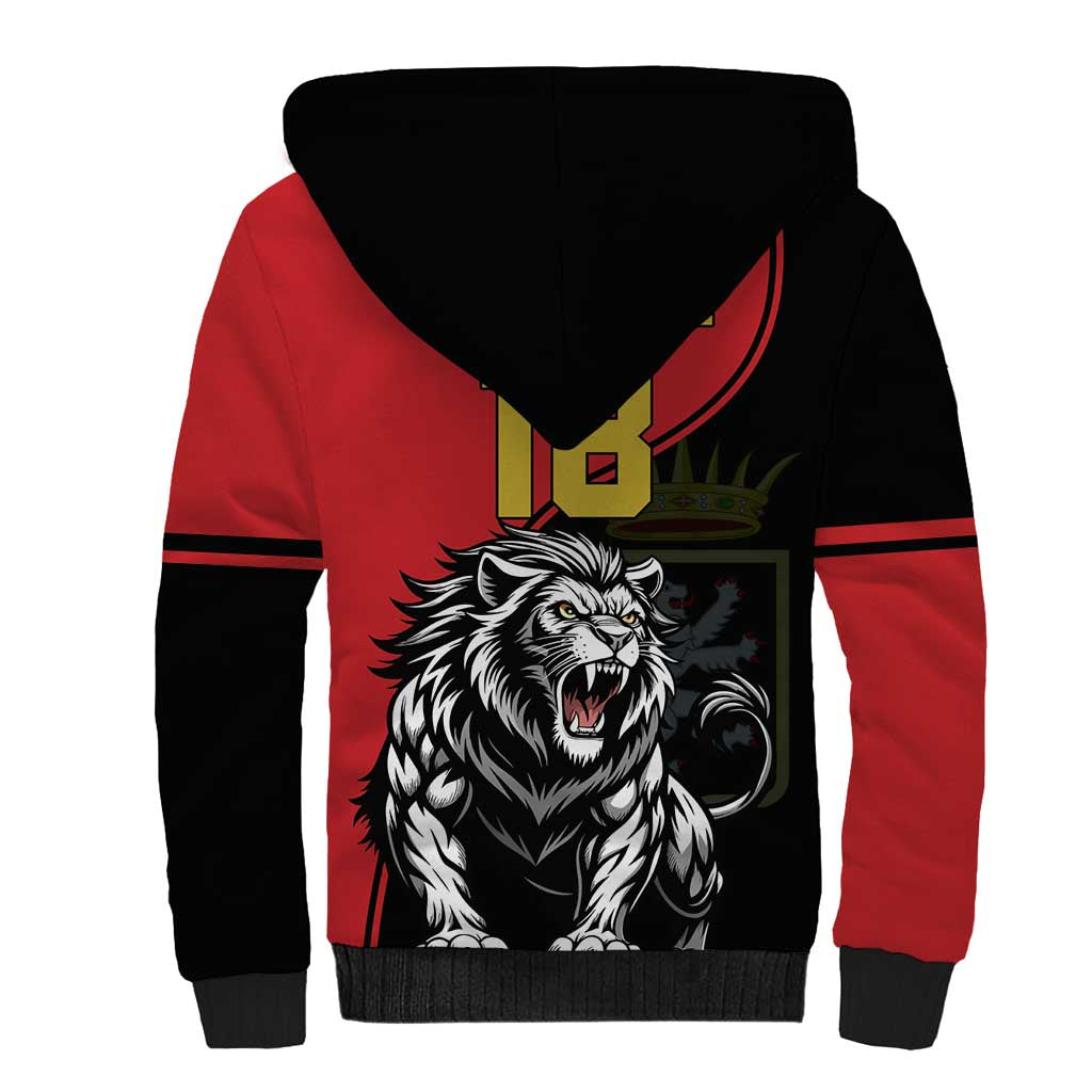 Custom Aosta Valley Sherpa Hoodie Lion Sporty Style - Wonder Print Shop