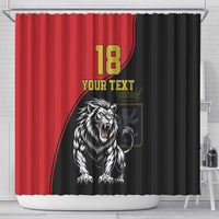 Custom Aosta Valley Shower Curtain Lion Sporty Style - Wonder Print Shop