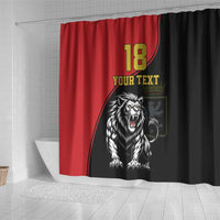 Custom Aosta Valley Shower Curtain Lion Sporty Style - Wonder Print Shop