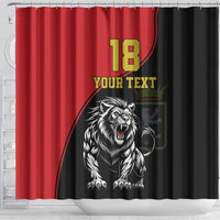 Custom Aosta Valley Shower Curtain Lion Sporty Style - Wonder Print Shop