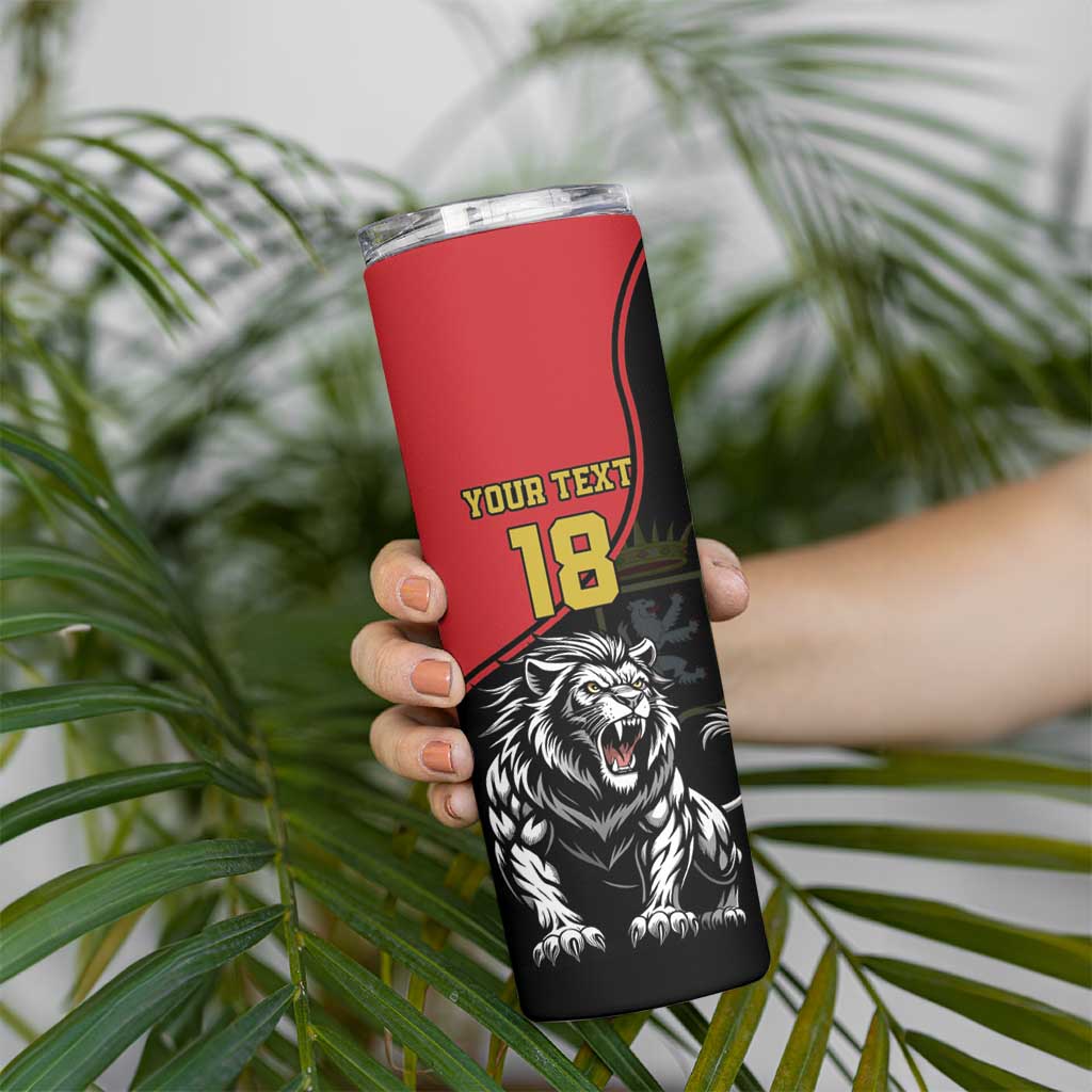 Custom Aosta Valley Skinny Tumbler Lion Sporty Style - Wonder Print Shop