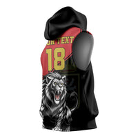 Custom Aosta Valley Sleeveless Hoodie Lion Sporty Style - Wonder Print Shop