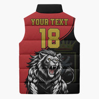 Custom Aosta Valley Sleeveless Puffer Jacket Lion Sporty Style - Wonder Print Shop