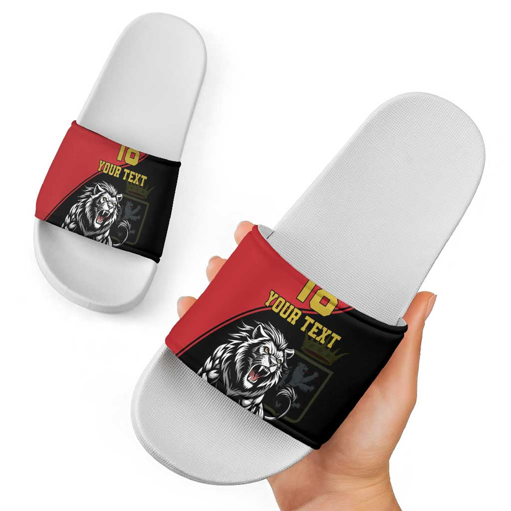 Custom Aosta Valley Slide Sandals Lion Sporty Style - Wonder Print Shop