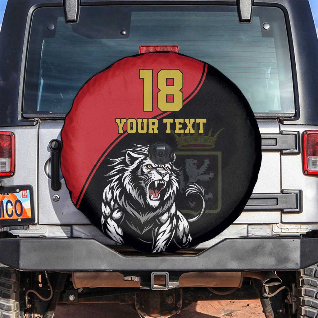 Custom Aosta Valley Spare Tire Cover Lion Sporty Style - Wonder Print Shop
